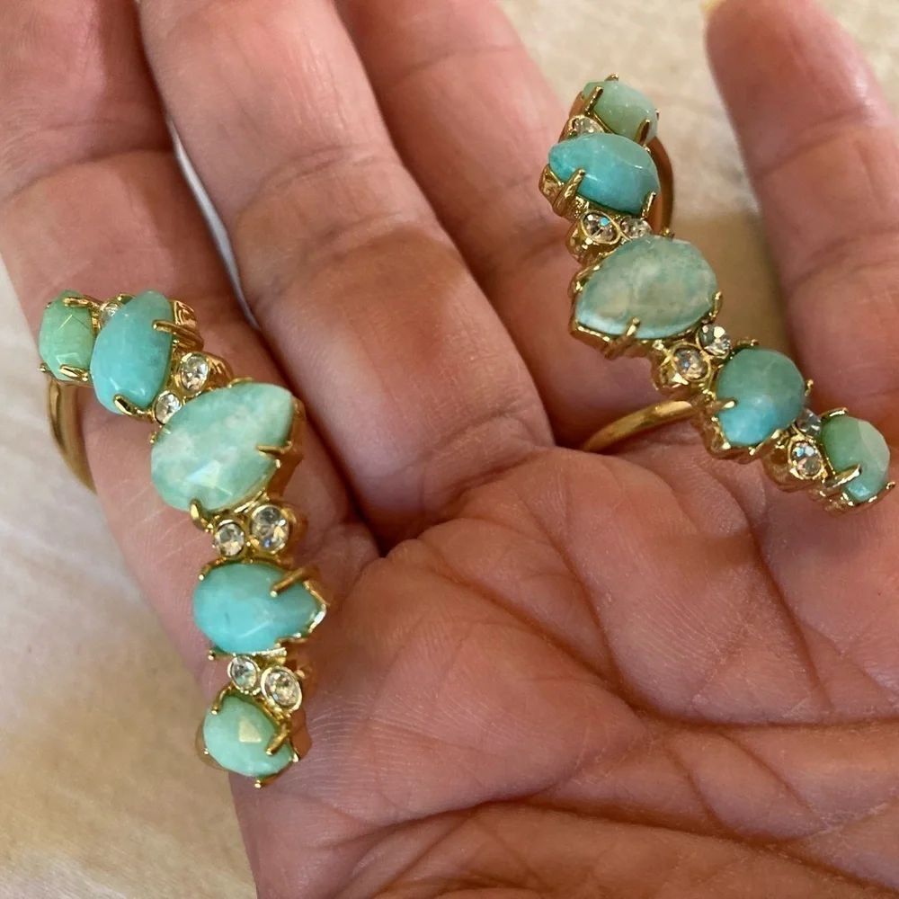 Kate‎ Spade NY Open Cuff Bracelet with Gorgeous Stones - Picture 7 of 9